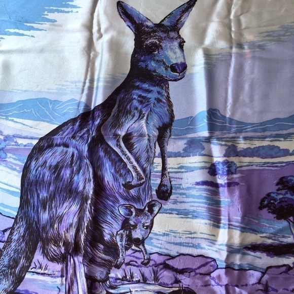 Vtg Australia Souvenir  Scarf - Picture 3 of 9